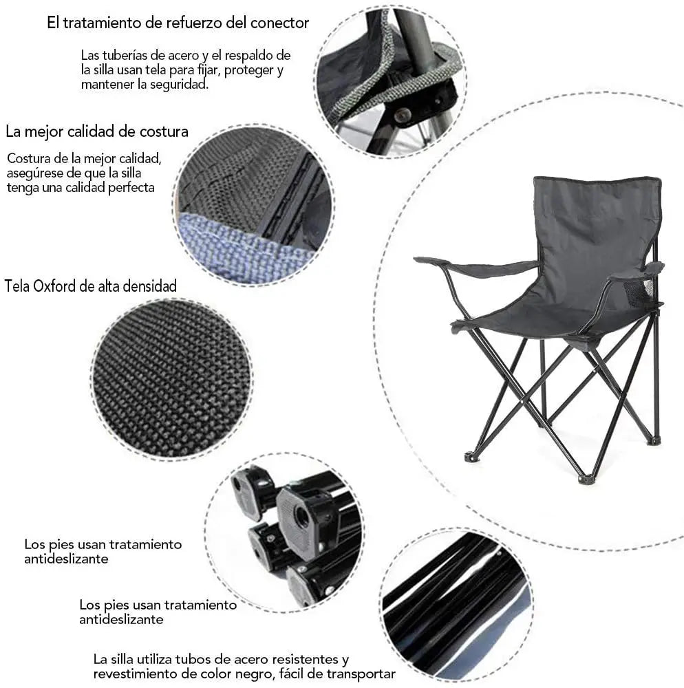 Silla Plegable de Acero GREATOOL