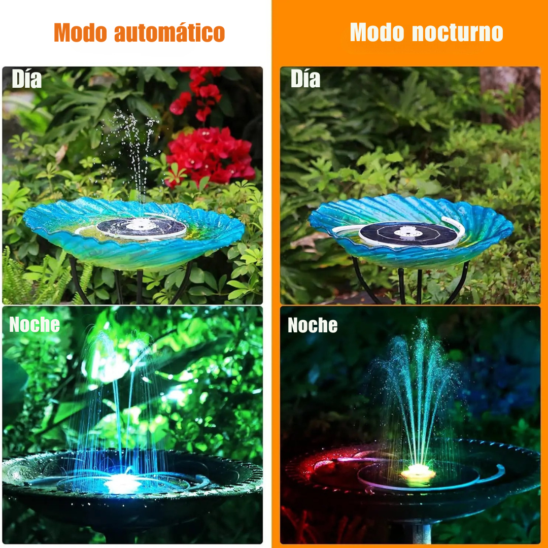 Fuente Solar LED con Bomba de Agua de 3000mAh