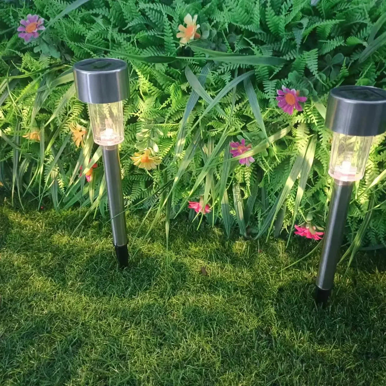 Herramientas de Decoración para Jardín con Luz Solar -RGB Resistente al Agua