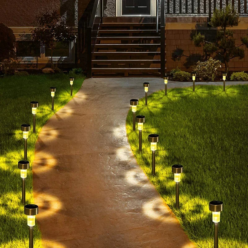 Herramientas de Decoración para Jardín con Luz Solar -RGB Resistente al Agua