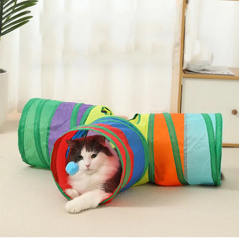 Juguete Túnel Plegable para Gatos