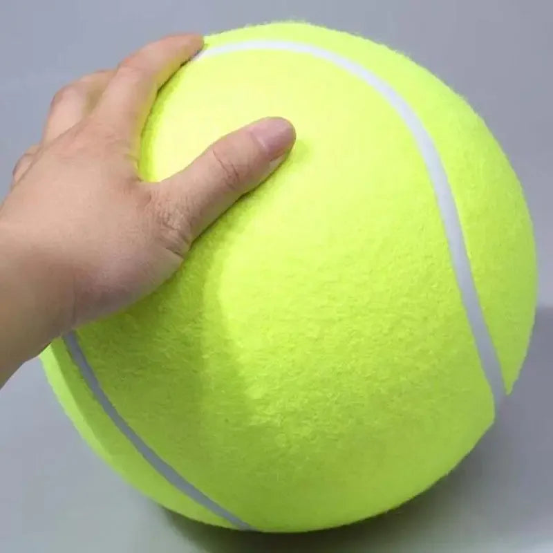 Pelota de Tenis Gigante para Perro – Juguete de Peluche Resistente para Masticar y Entrenamiento