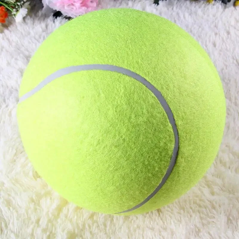 Pelota de Tenis Gigante para Perro – Juguete de Peluche Resistente para Masticar y Entrenamiento