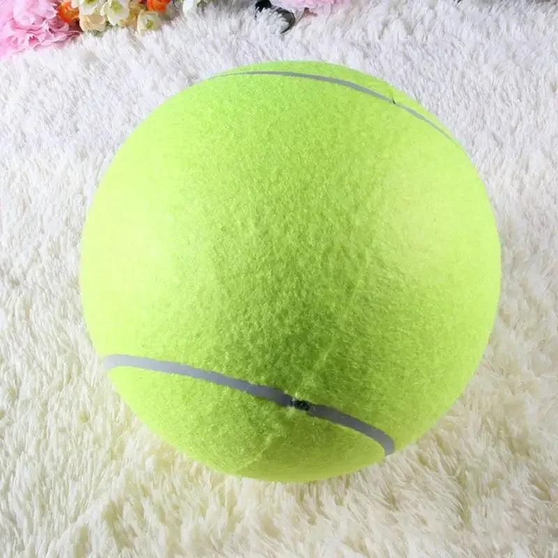 Pelota de Tenis Gigante para Perro – Juguete de Peluche Resistente para Masticar y Entrenamiento