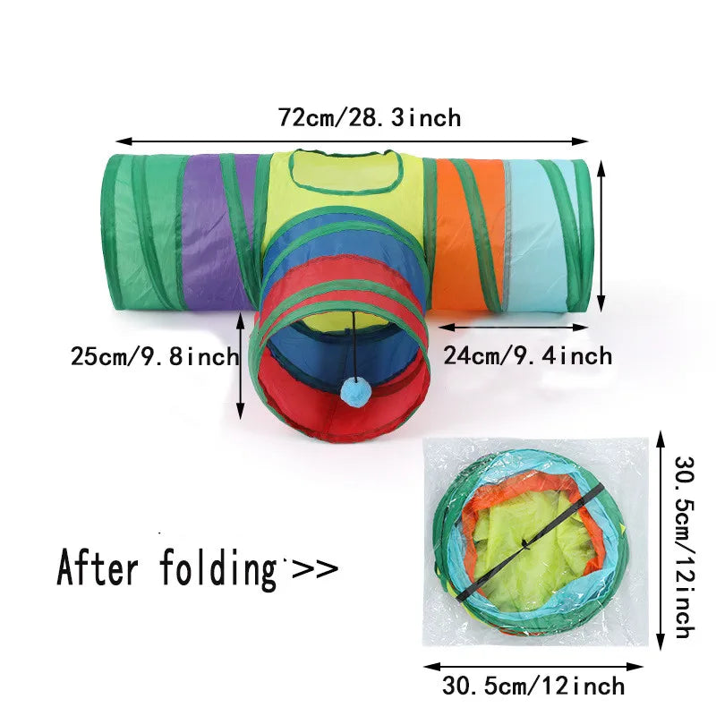 Juguete Túnel Plegable para Gatos