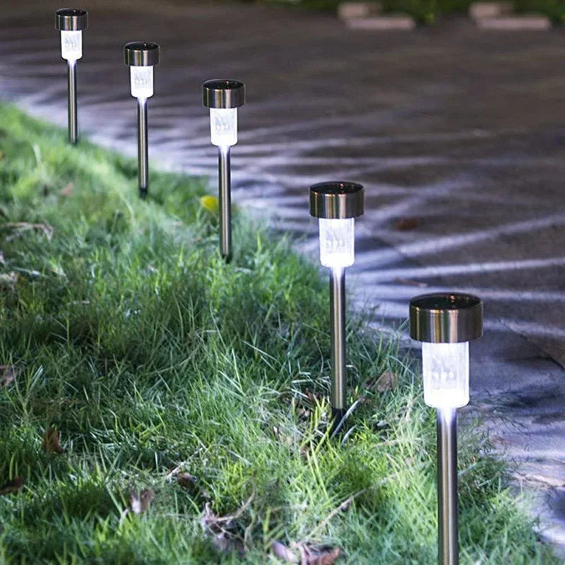 Herramientas de Decoración para Jardín con Luz Solar -RGB Resistente al Agua