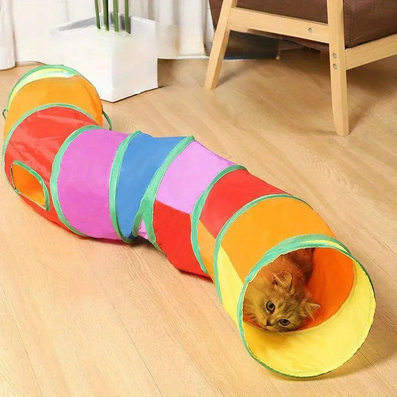 Juguete Túnel Plegable para Gatos